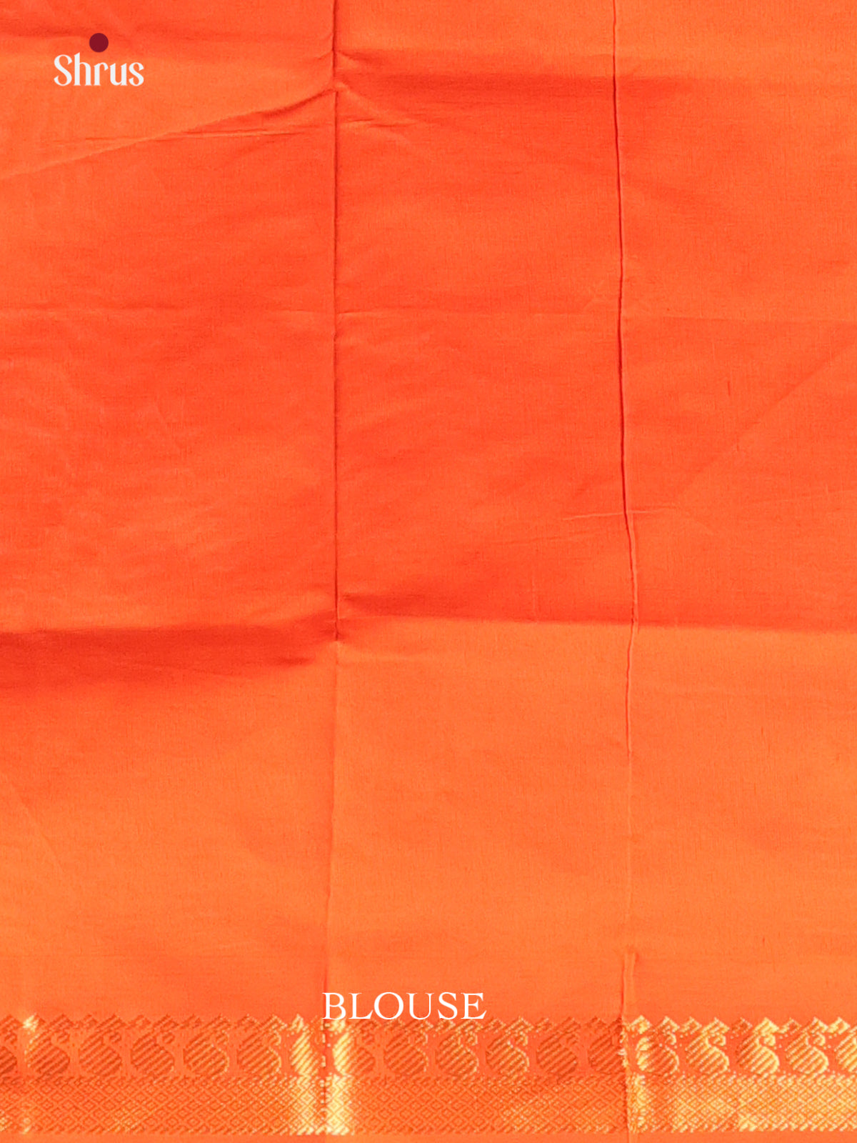 Grey & Orange - Silkcotton-halfpure Saree - Shop on Shrus.com
