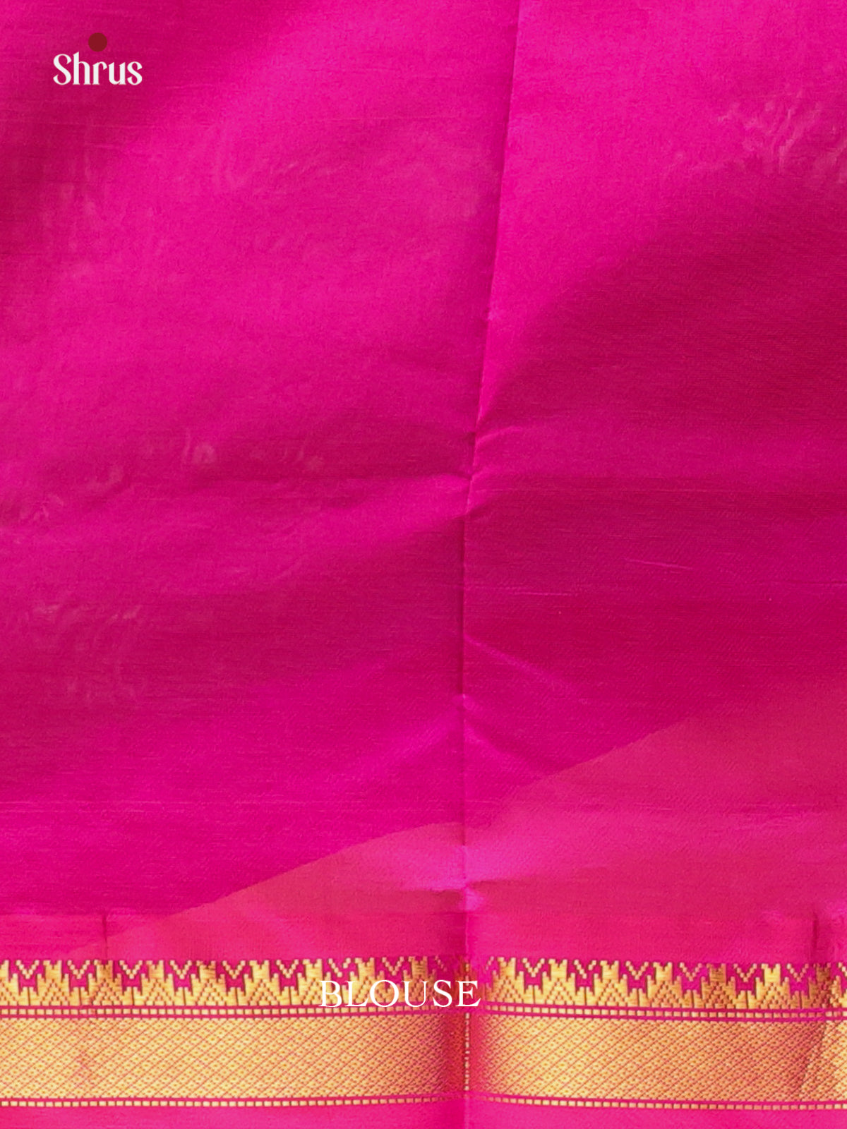 Blue & Pink- Silkcotton-halfpure Saree - Shop on Shrus.com