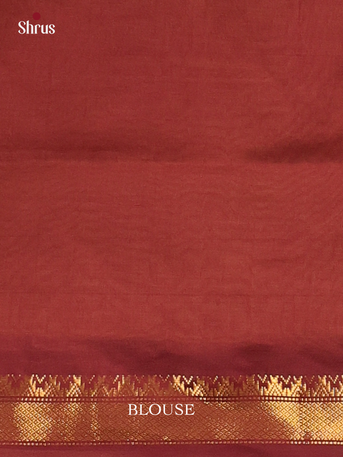Yellow & Brown- Silkcotton-halfpure Saree - Shop on Shrus.com
