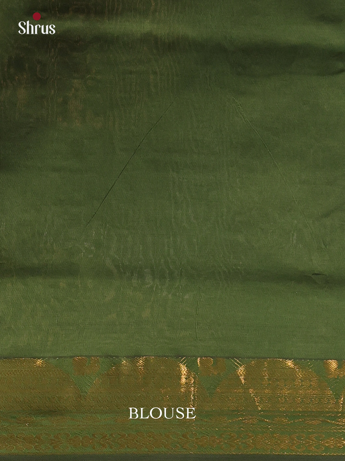 Pink & Green- Silkcotton-halfpure Saree - Shop on Shrus.com
