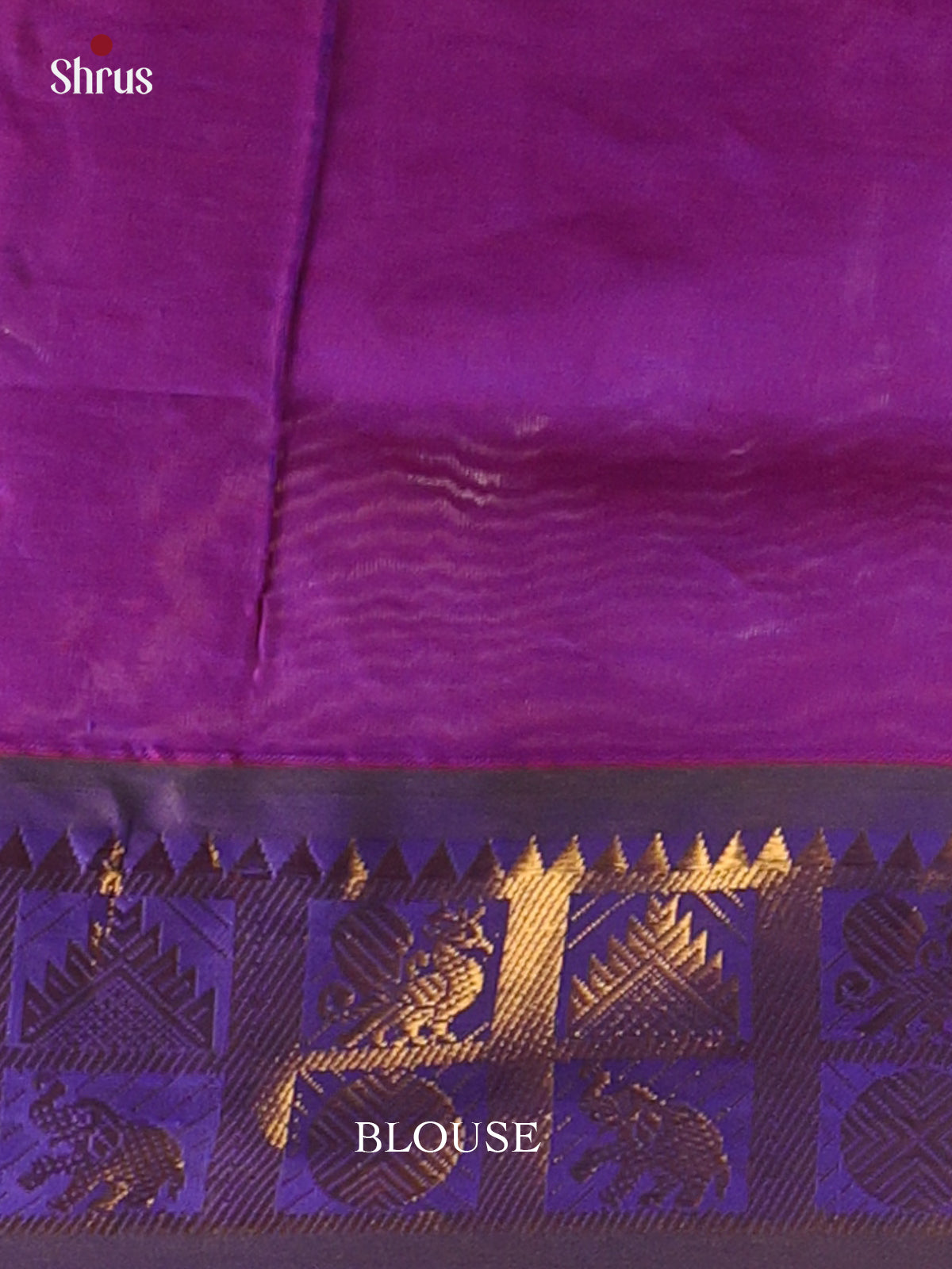 Pink & Violet - Silkcotton-halfpure Saree - Shop on Shrus.com