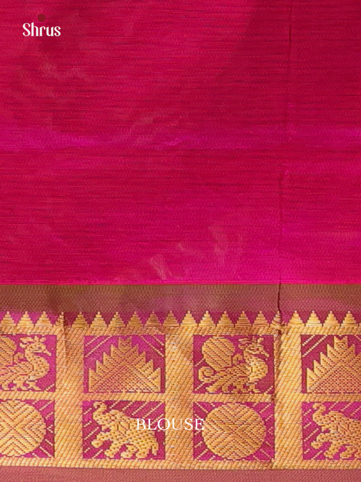 Green & Pink - Silkcotton-halfpure Saree - Shop on Shrus.com