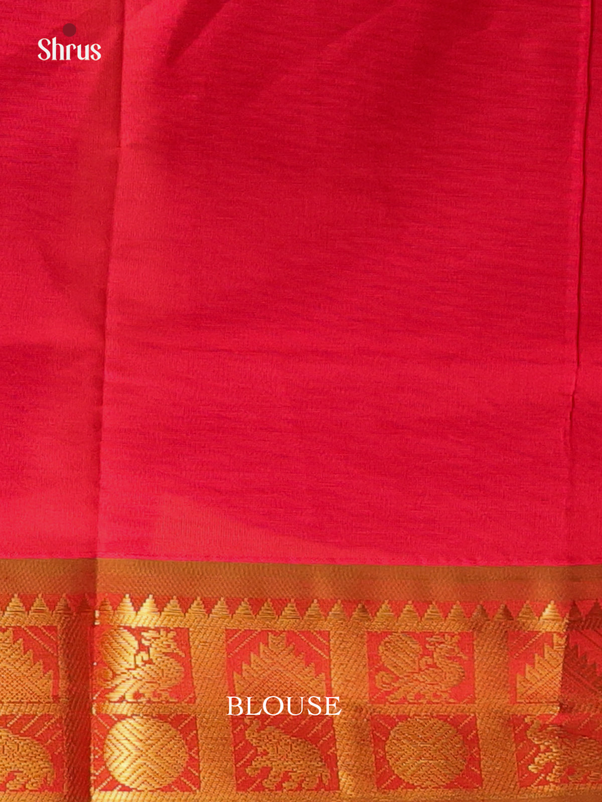 Violet & Red - Silkcotton-halfpure Saree - Shop on Shrus.com