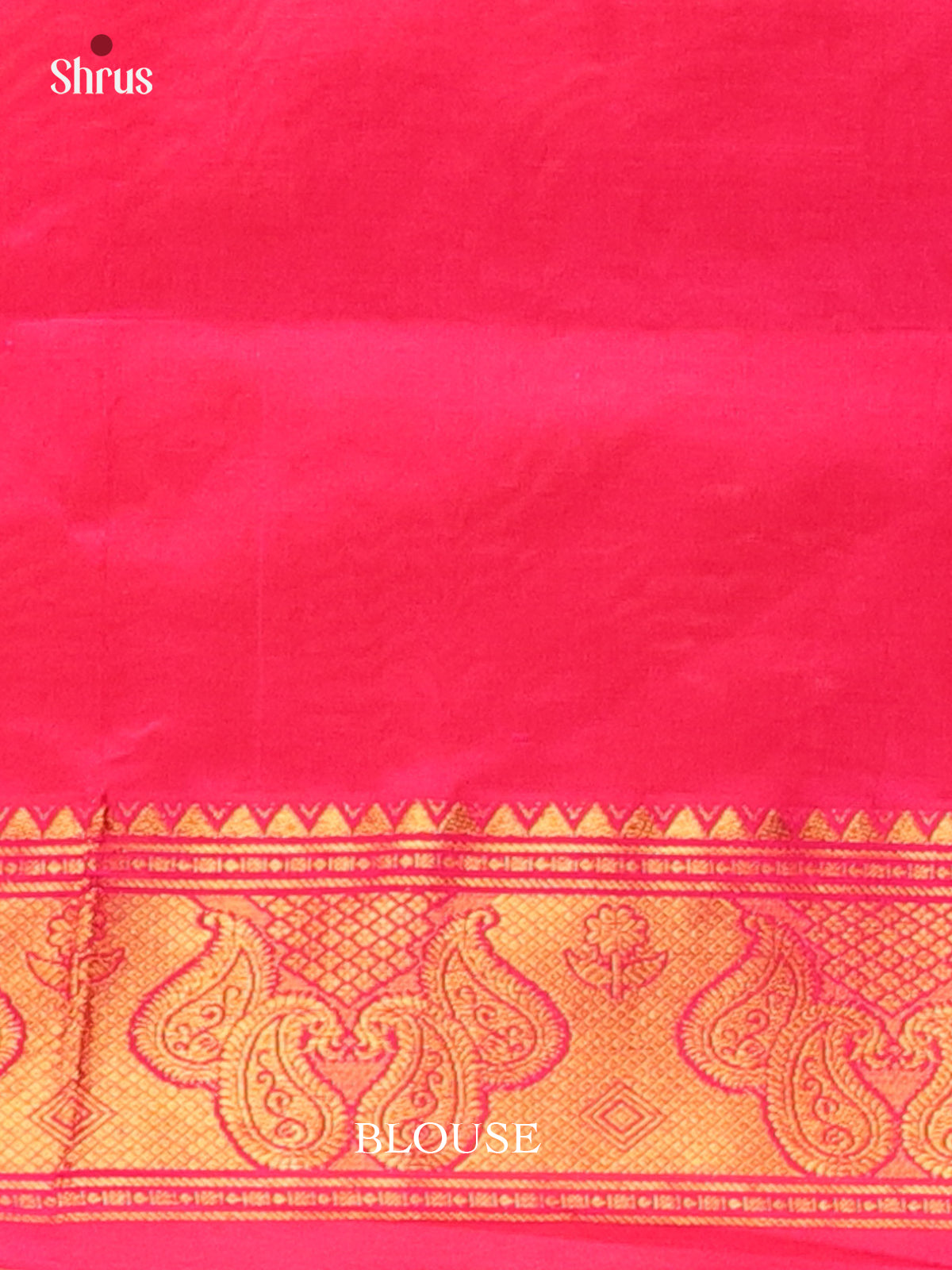Mustardy Green & Pink - Silkcotton-halfpure Saree - Shop on Shrus.com