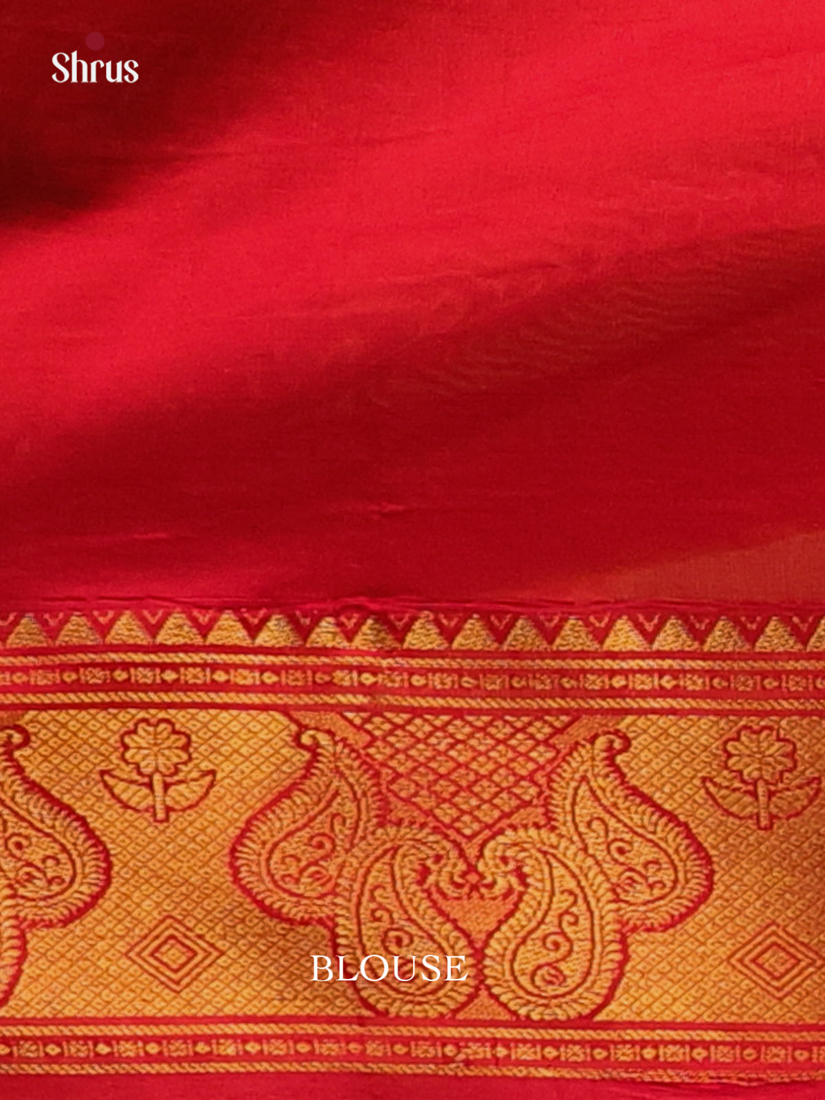 Green & Red - Silkcotton-halfpure Saree - Shop on Shrus.com