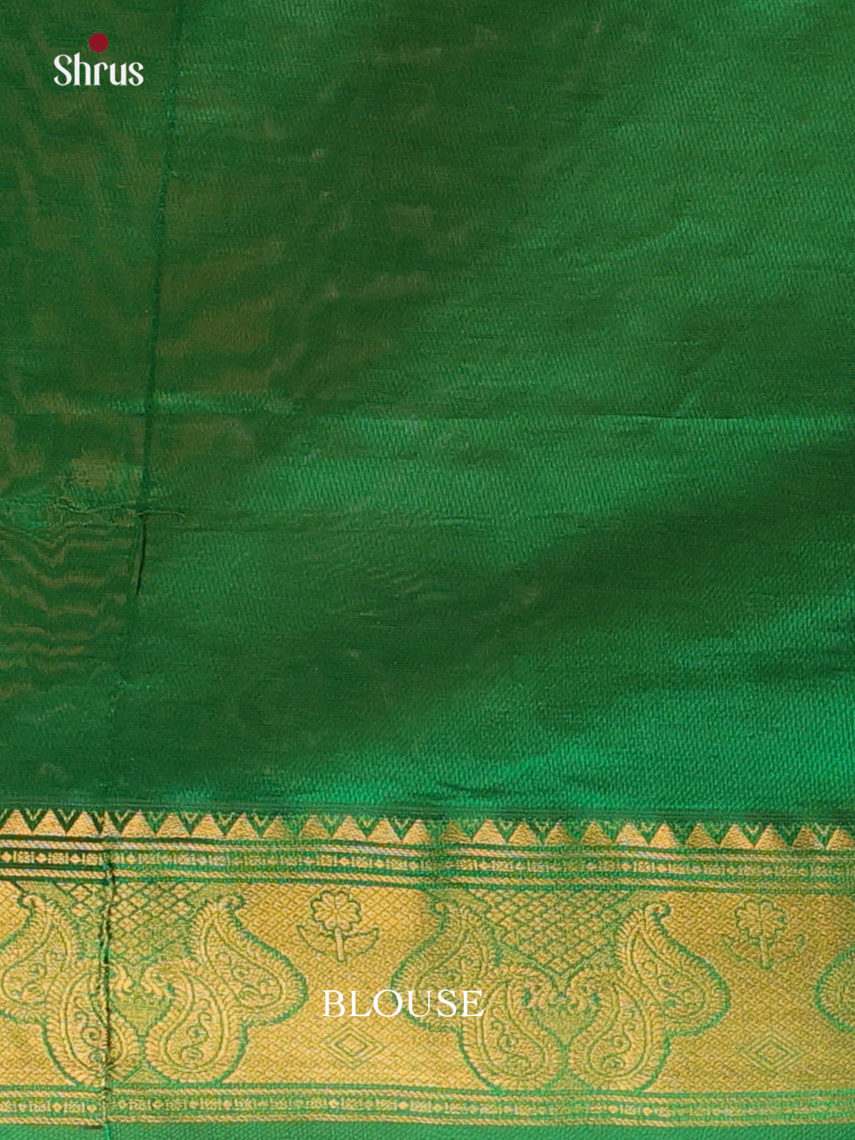 Mustardy Green & Green - Silkcotton-halfpure Saree - Shop on Shrus.com