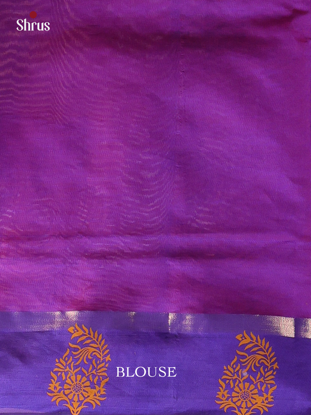Red & Violet - Silkcotton-halfpure Saree - Shop on Shrus.com