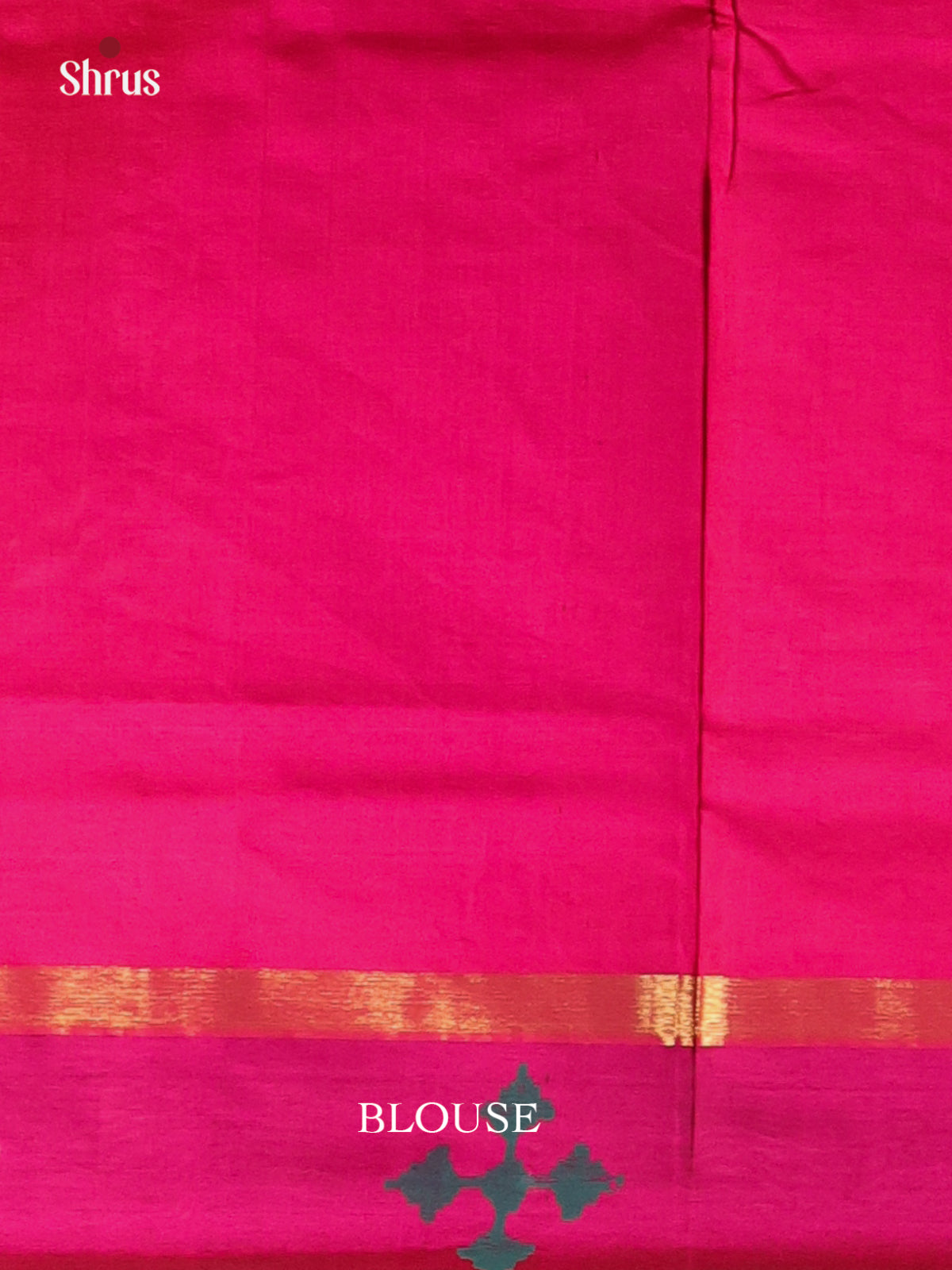 Green & Pink - Silkcotton-halfpure Saree - Shop on Shrus.com