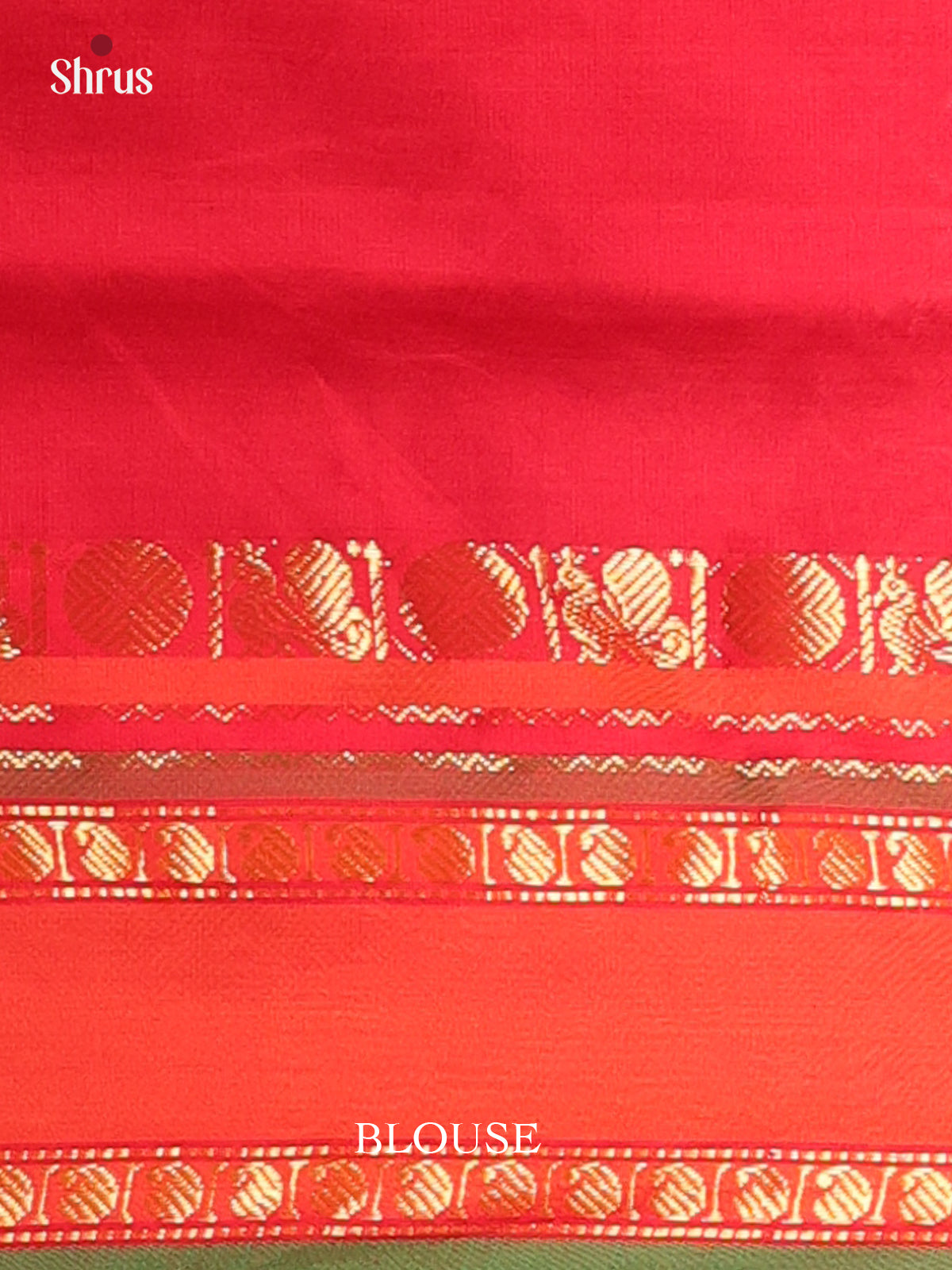Violet & Red - Silkcotton-halfpure Saree - Shop on Shrus.com