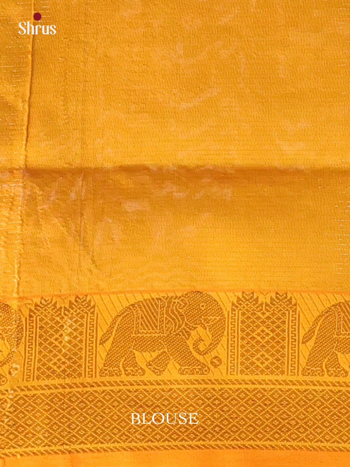 Green & Mustard - Silkcotton-halfpure Saree - Shop on Shrus.com