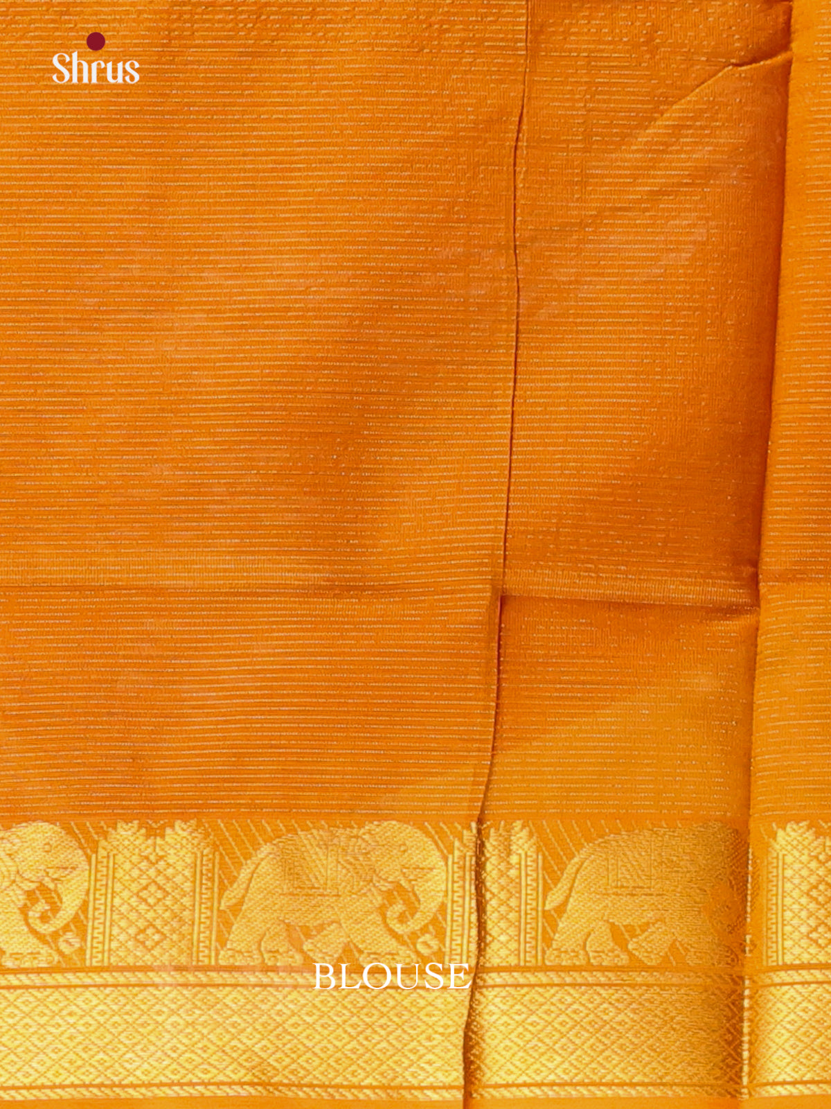 Red & Mustard - Silkcotton-halfpure Saree - Shop on Shrus.com