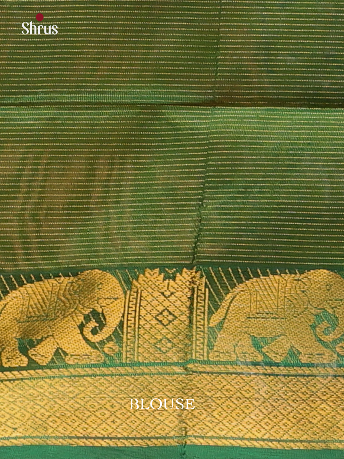 Lime Green & Green - Silkcotton-halfpure Saree - Shop on Shrus.com