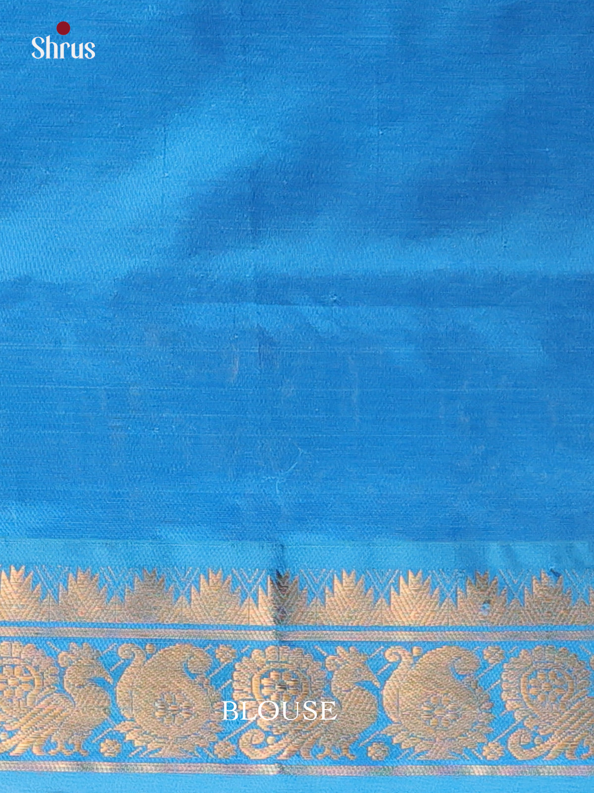 Blue & Purple - Silkcotton-halfpure Saree - Shop on Shrus.com