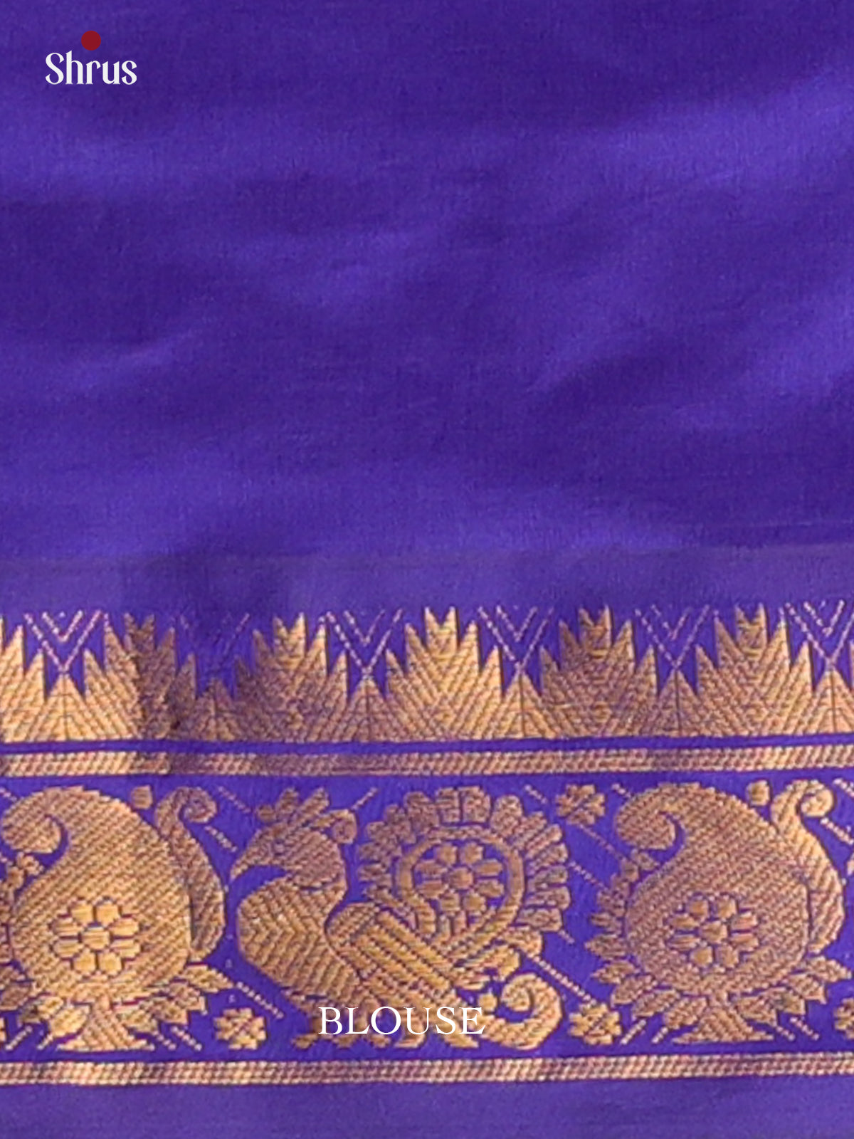 Green & Violet - Silkcotton-halfpure Saree - Shop on Shrus.com