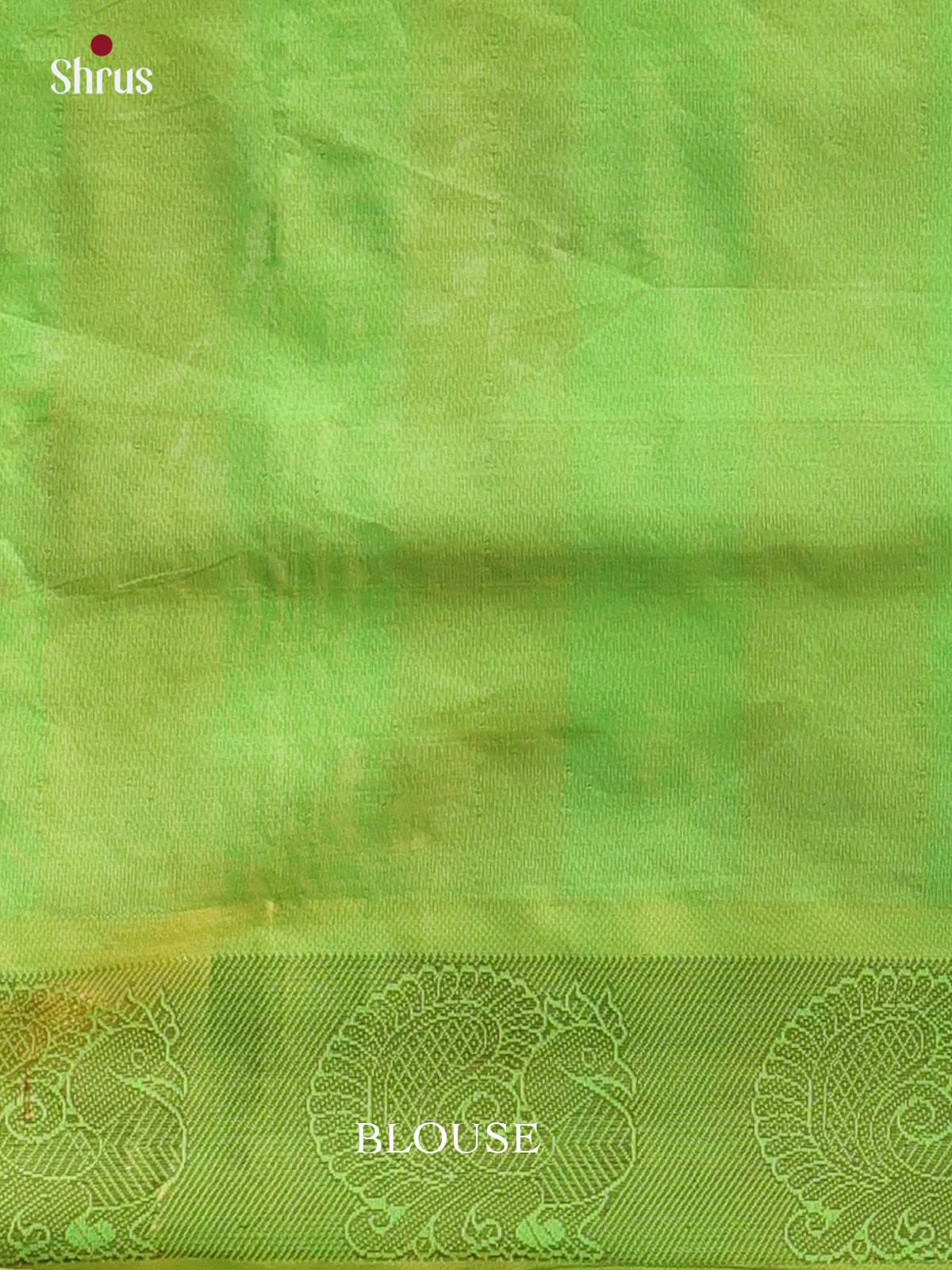 Green & Orange - Silkcotton-halfpure Saree - Shop on Shrus.com