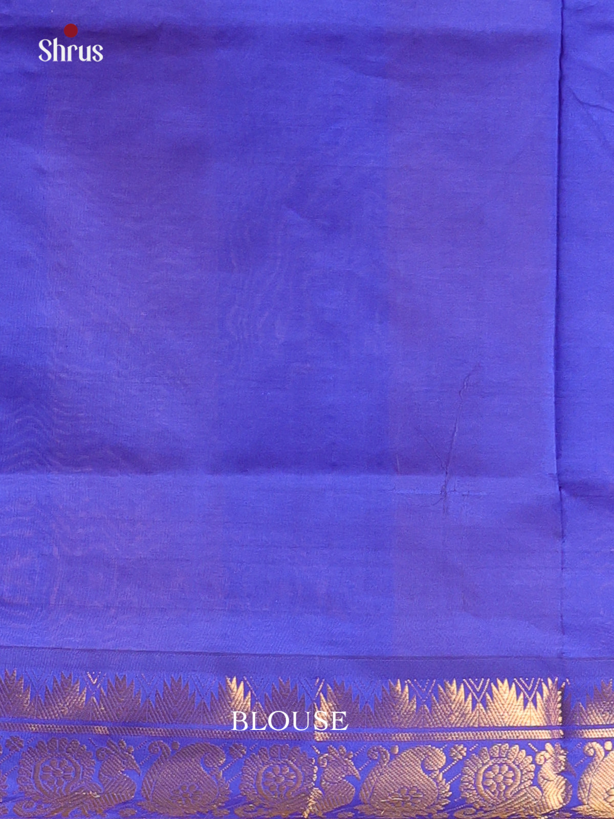 Yellow & blue - Silkcotton-halfpure Saree - Shop on Shrus.com