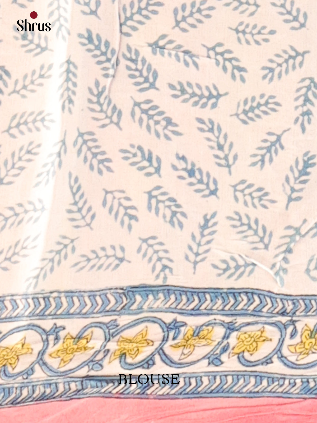 Pink & Cream - Modal Silk Saree - Shop on Shrus.com