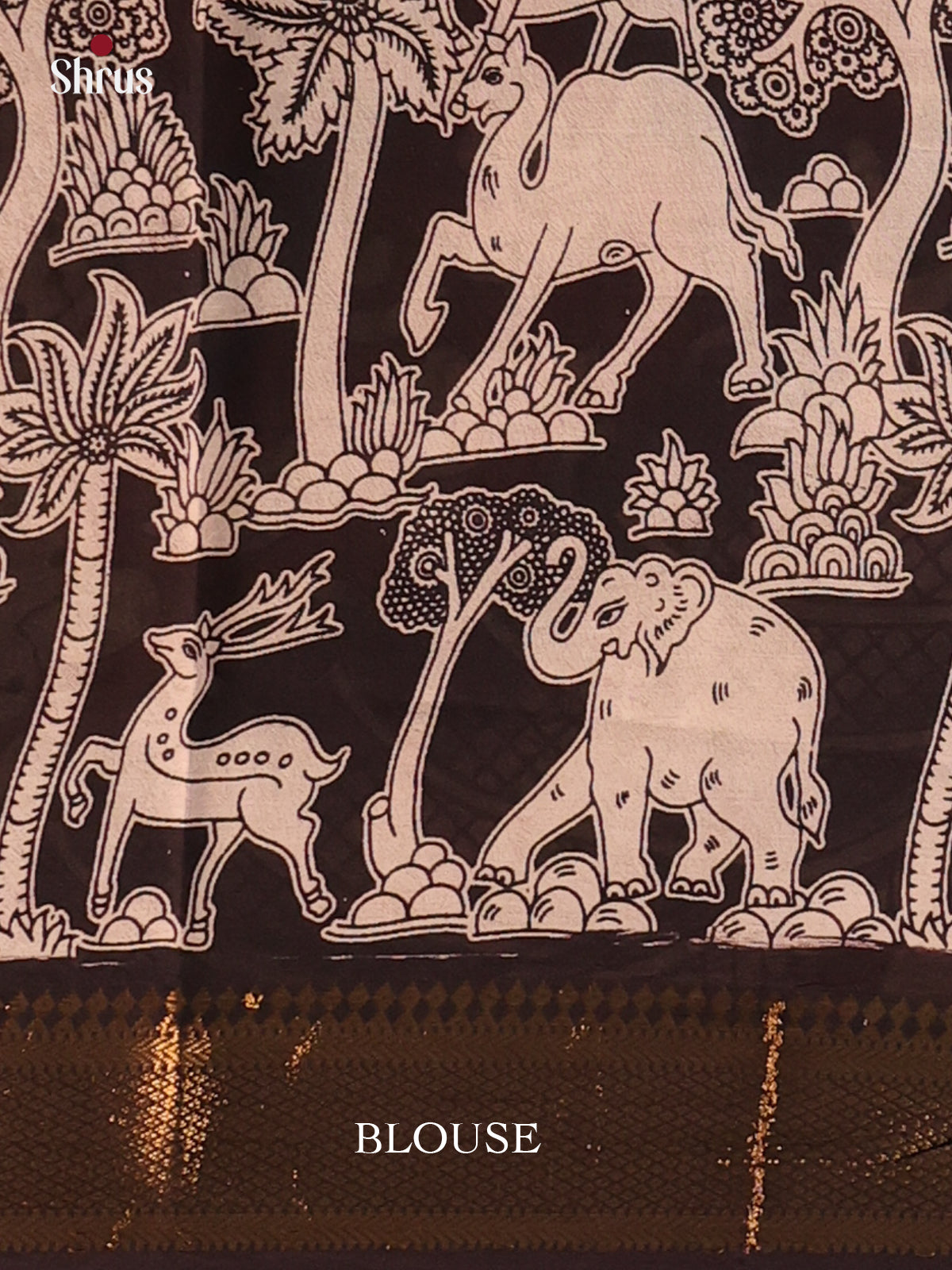 Mathulir Green & Black - Mangalagiri silkcotton Saree - Shop on Shrus.com