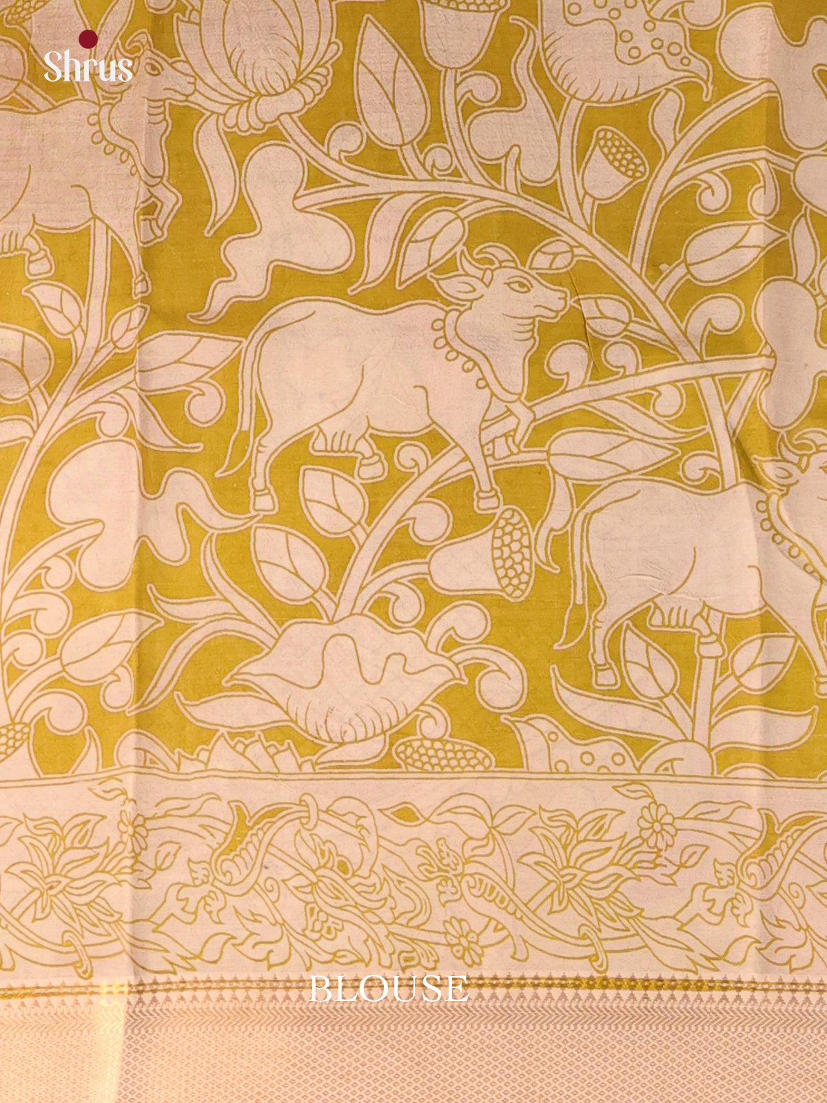 Pink & Green - Mangalagiri silkcotton Saree - Shop on Shrus.com