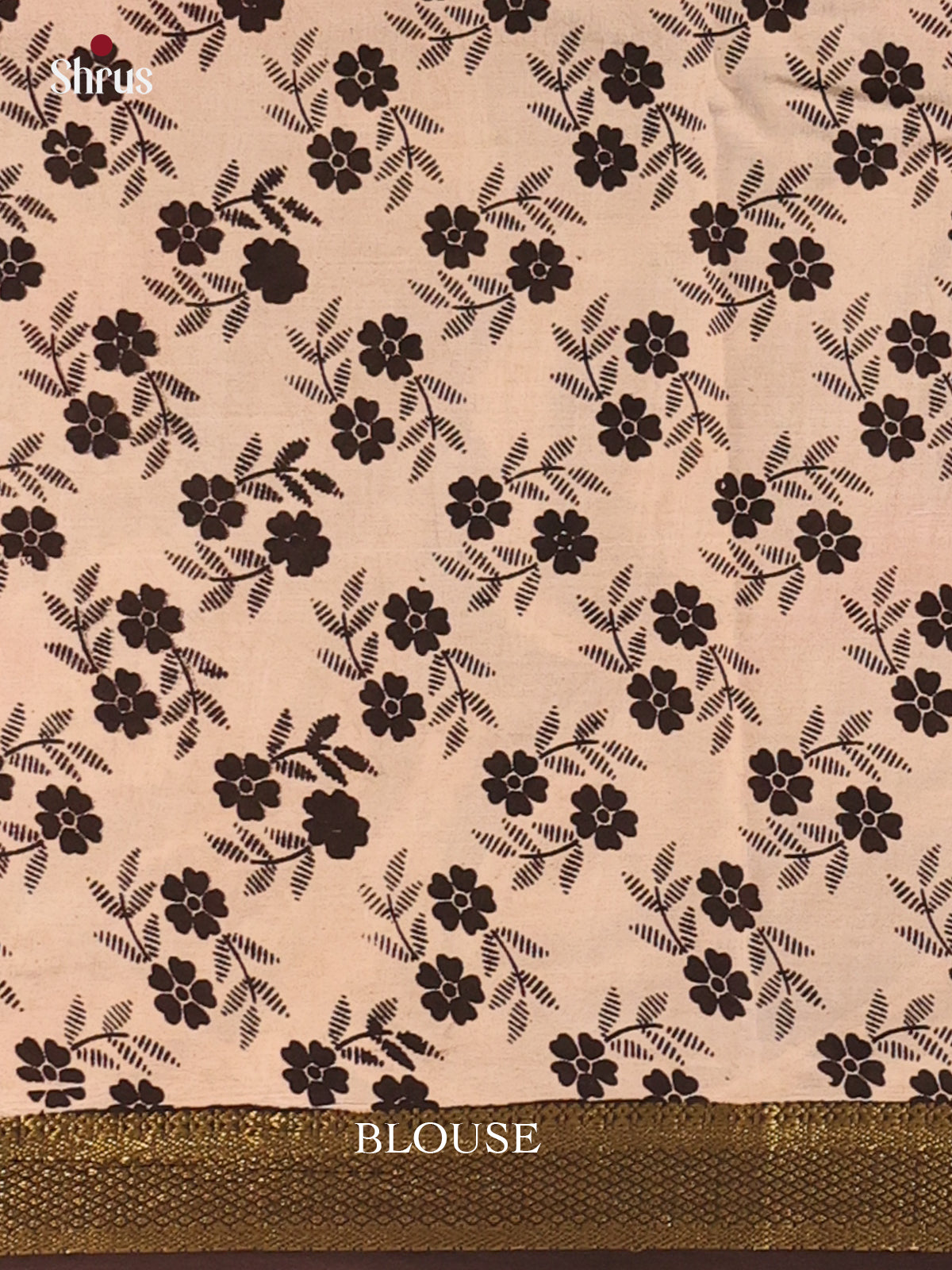 Lite Brown & Pink - Mangalagiri silkcotton Saree - Shop on Shrus.com