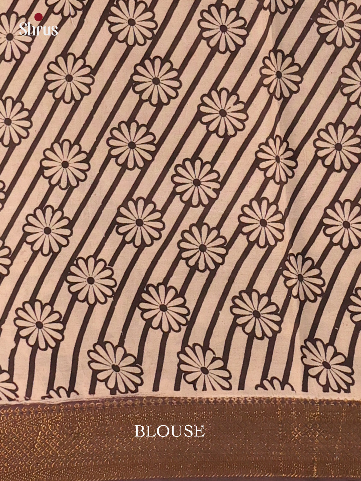 Black & Cream - Mangalagiri silkcotton Saree - Shop on Shrus.com