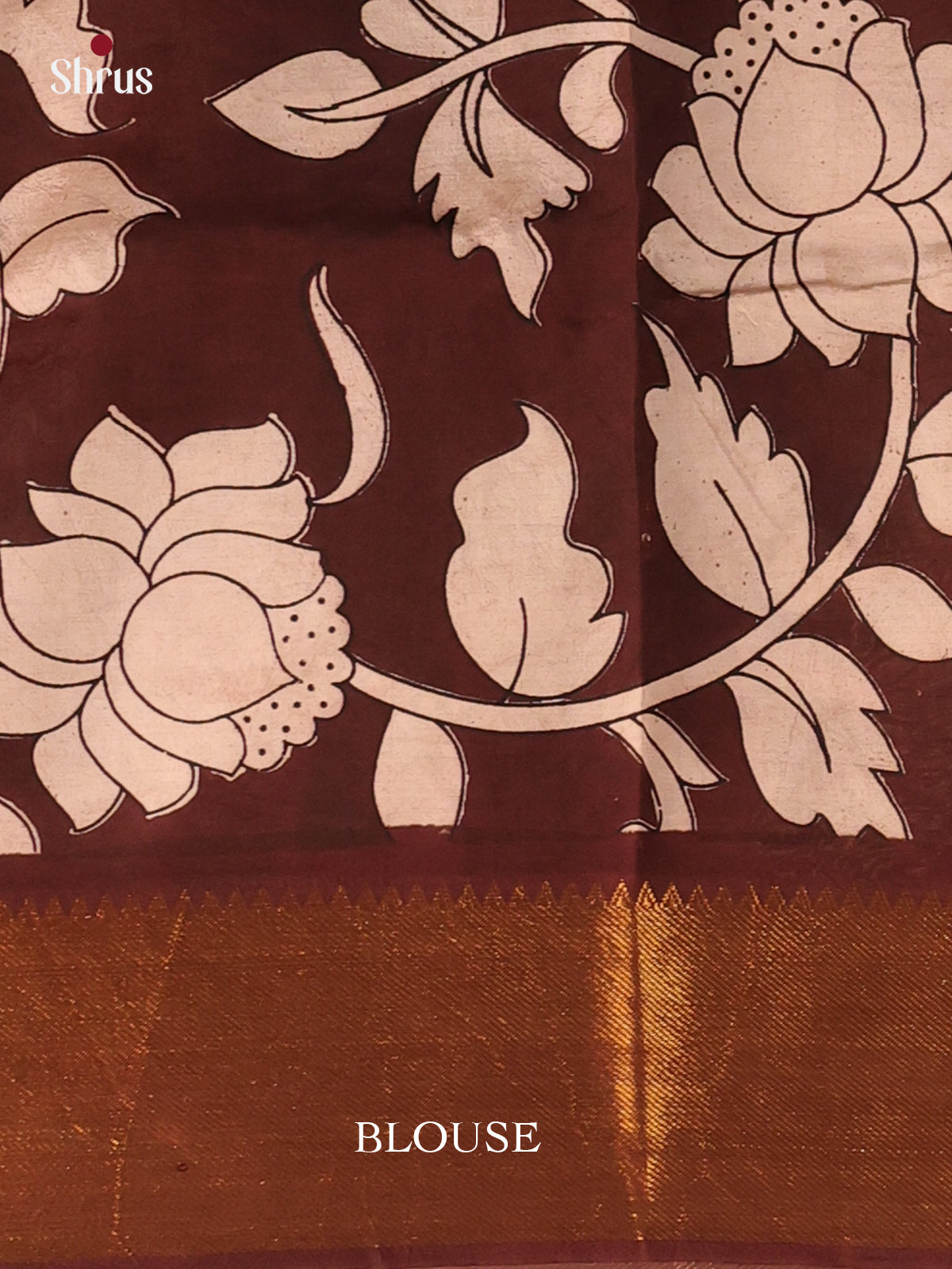 Cream & Pink - Mangalagiri silkcotton Saree - Shop on Shrus.com