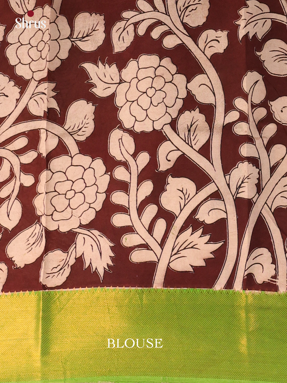 Pink & Green - Mangalagiri silkcotton Saree - Shop on Shrus.com