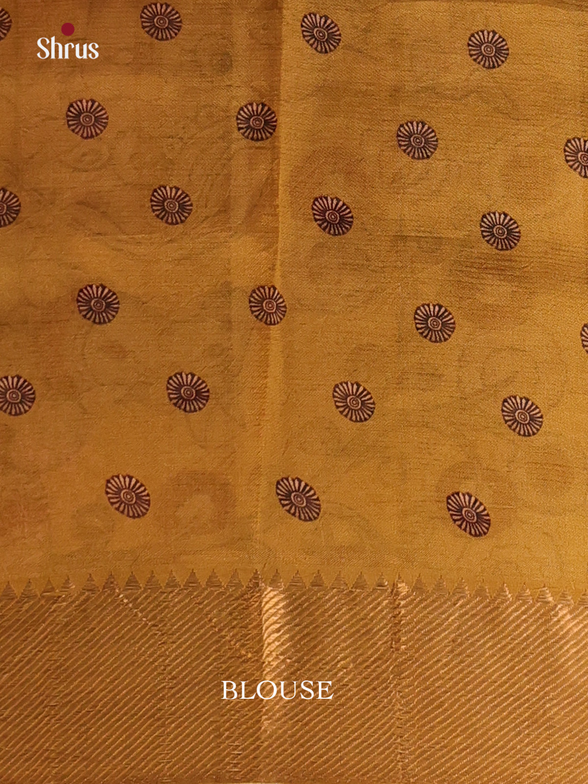Pastel Yellow & Mustard -Digital Printed Mangalagiri silkcotton Saree - Shop on Shrus.com