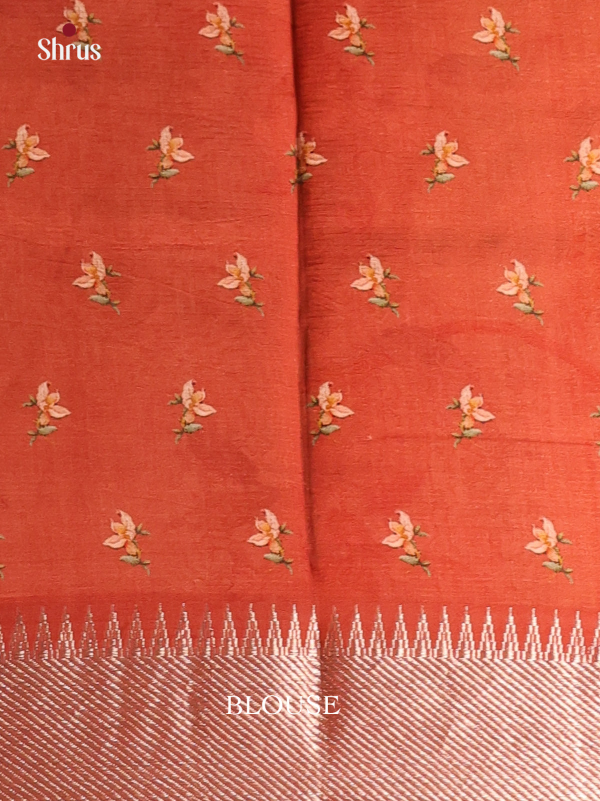 Green & Maroon - Digital Printed Mangalagiri silkcotton Saree with Silver Zari border - Shop on Shrus.com
