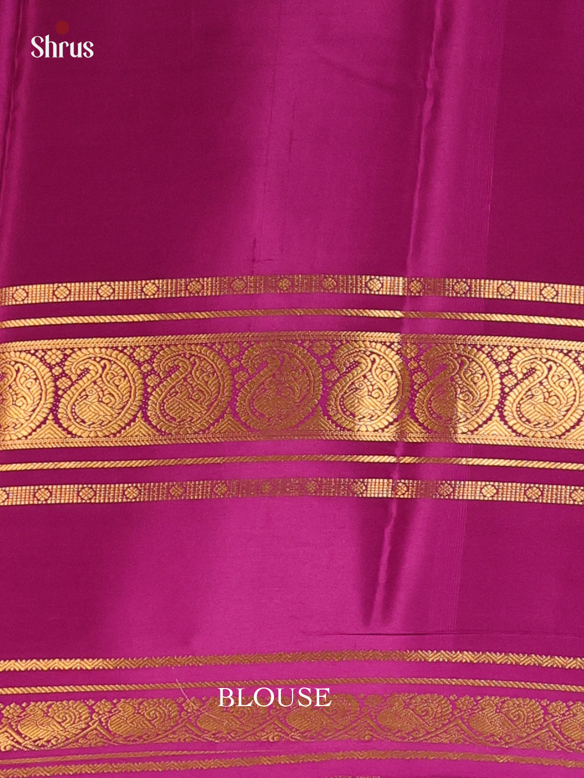 Green & Purple - Mysore Silk Saree - Shop on Shrus.com
