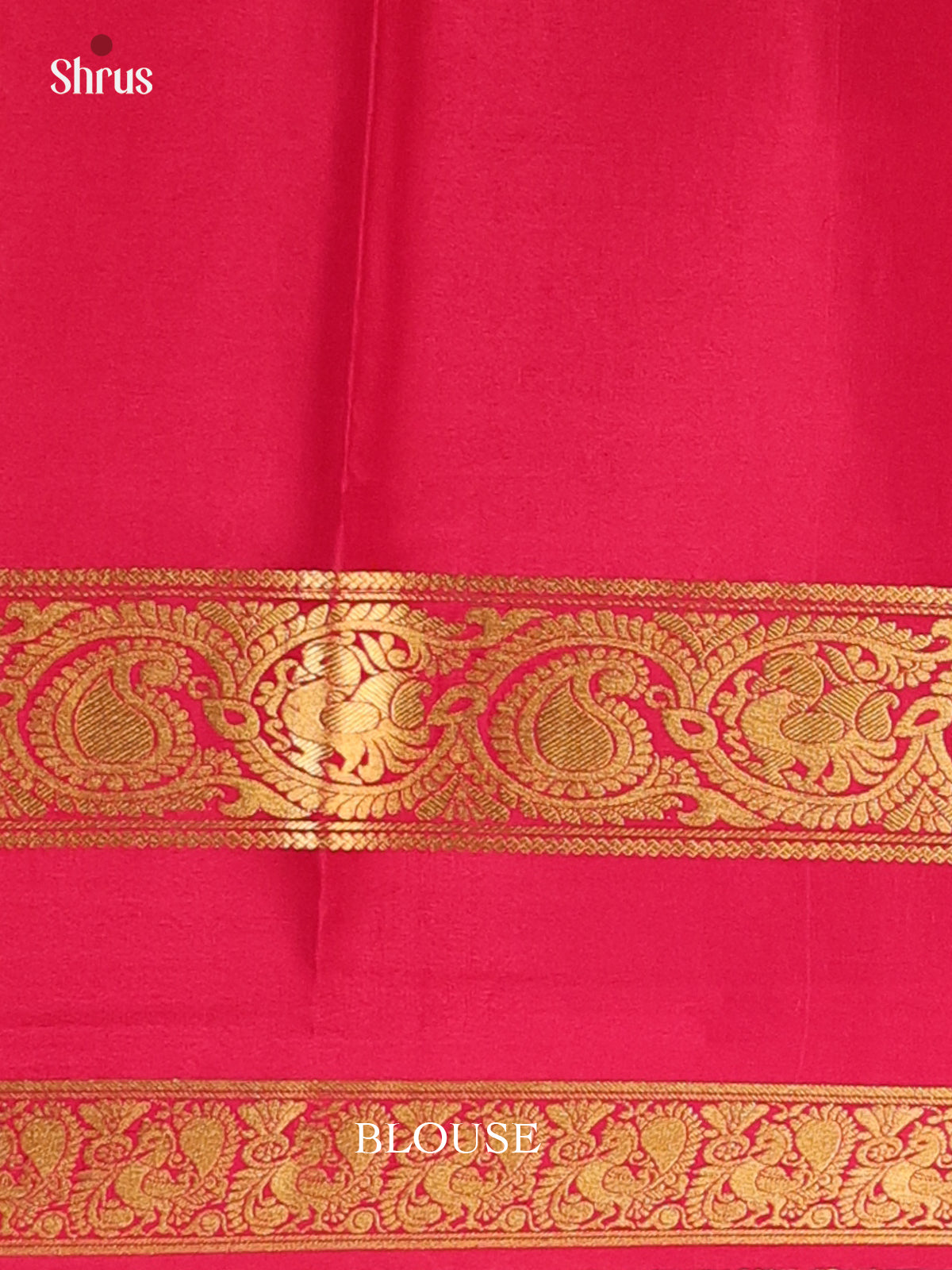 Cream & Maroon- Mysore Silk Saree - Shop on Shrus.com