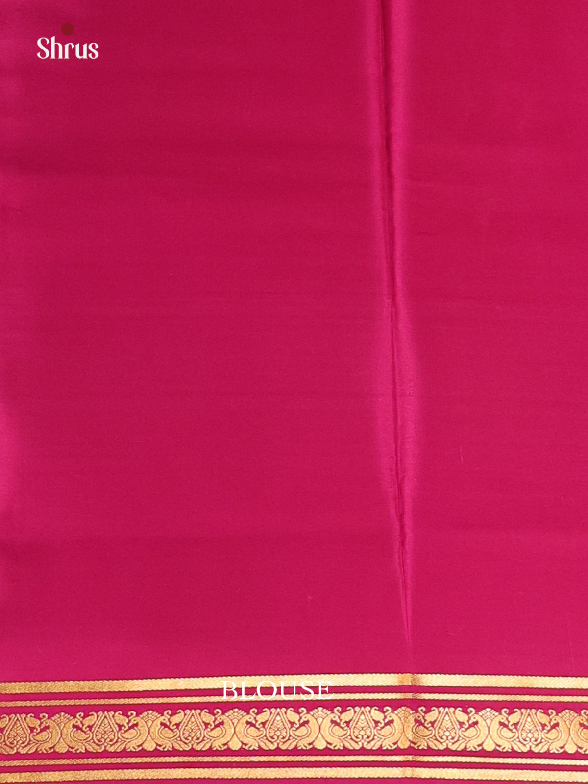 Cream & Maroon - Mysore Silk Saree - Shop on Shrus.com