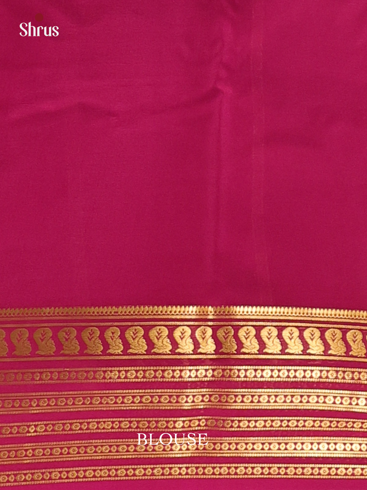 Red & Purple- Mysore Silk Saree - Shop on Shrus.com