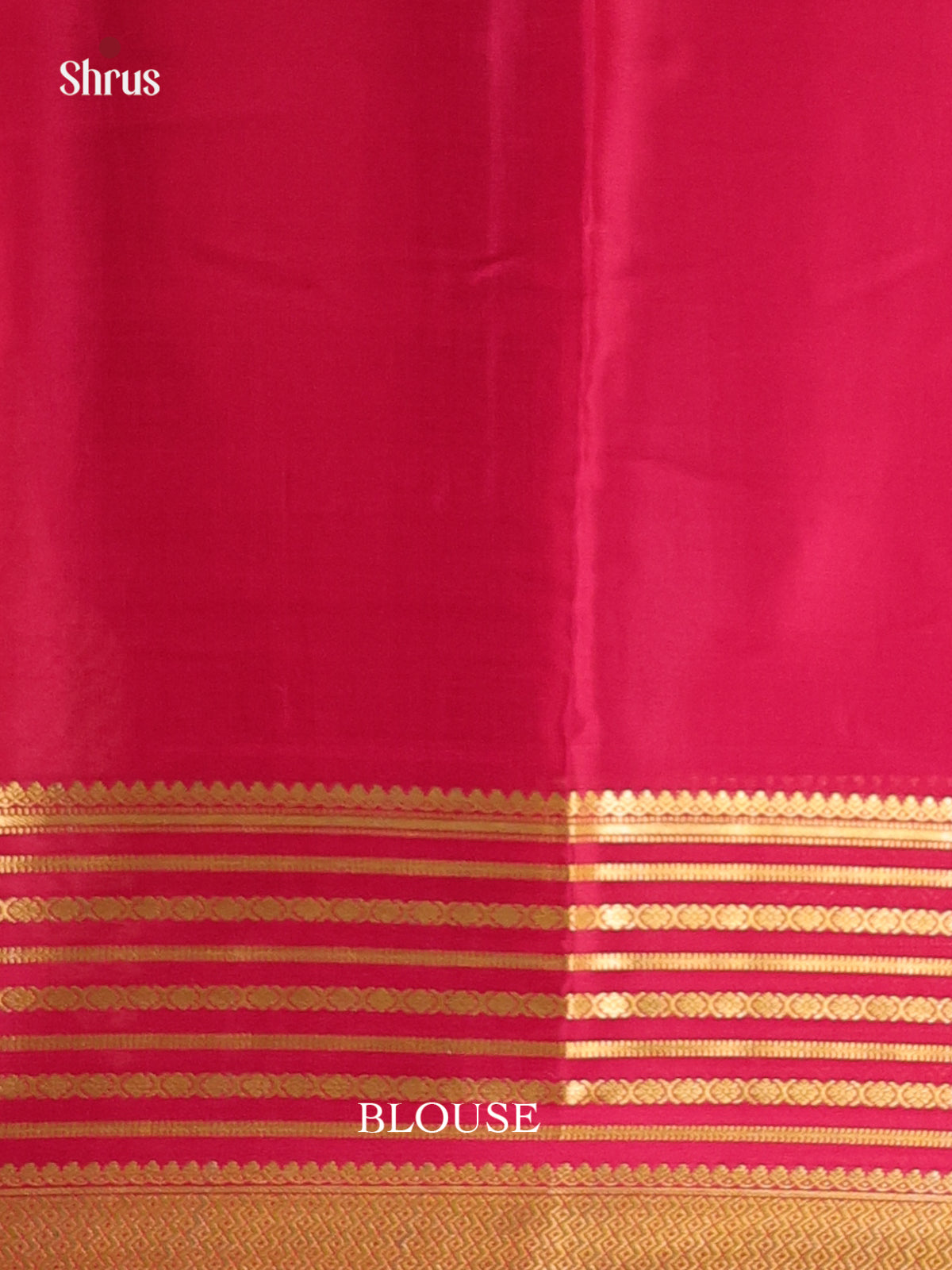 Orange & Maroon - Mysore Silk Saree - Shop on Shrus.com