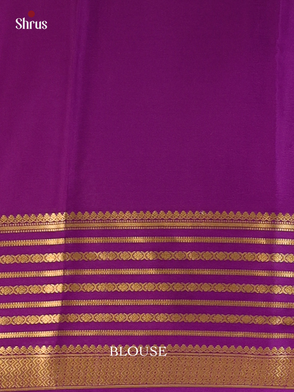 Parrot Green & Violet - Mysore Silk Saree - Shop on Shrus.com