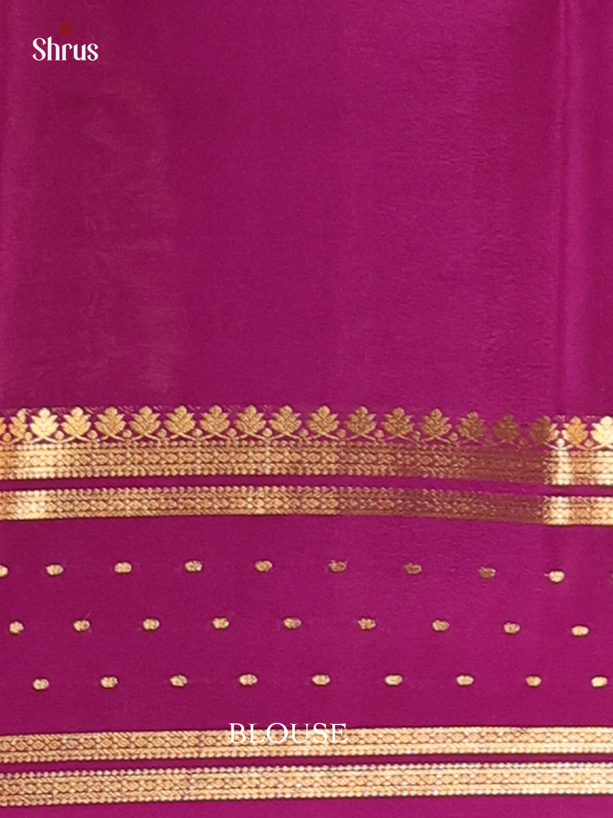 Lotus Pink & Purple- Mysore Silk Saree - Shop on Shrus.com