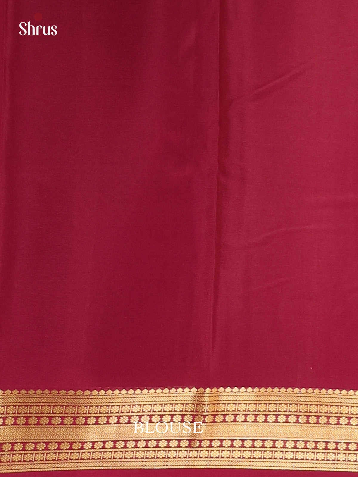 Green & Maroon - Mysore Silk Saree - Shop on Shrus.com