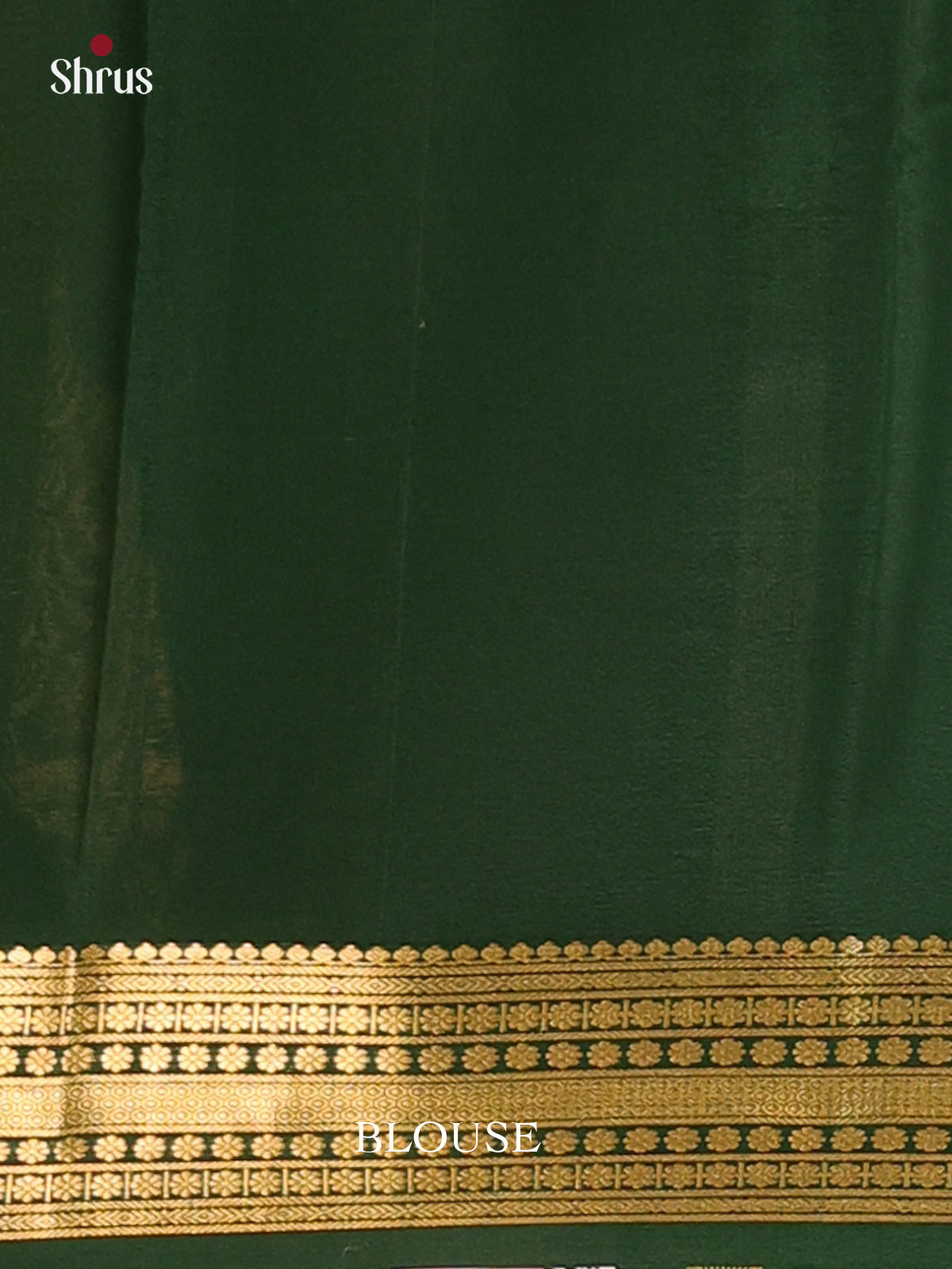Orange & Green- Mysore Silk Saree - Shop on Shrus.com