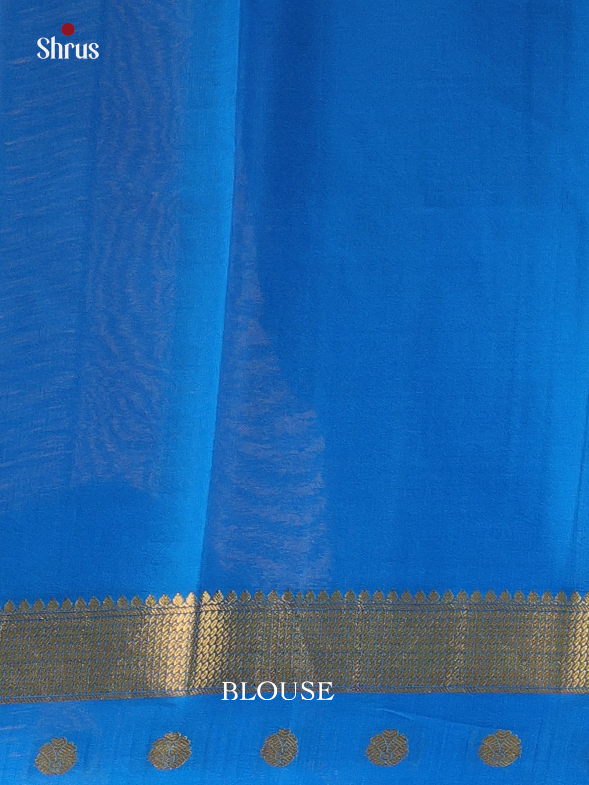Blue & Teal - Mysore Silk Saree - Shop on Shrus.com