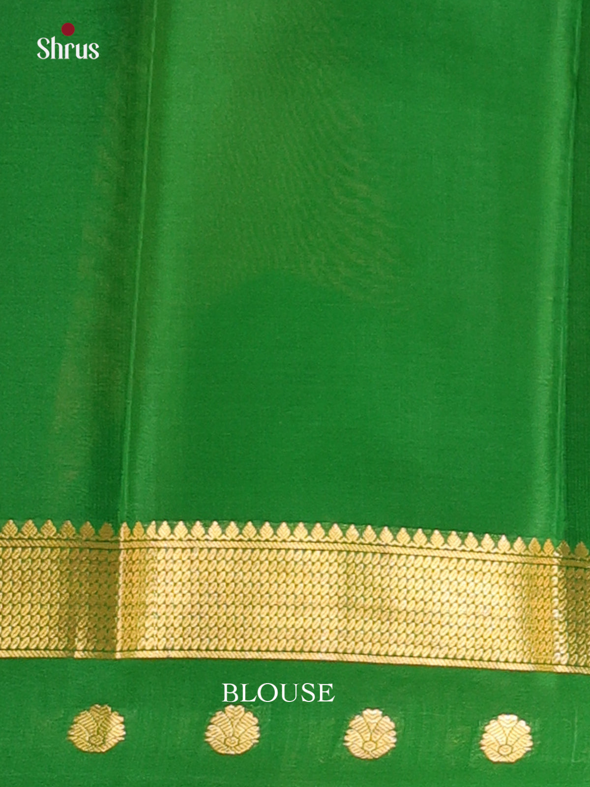 Maroon & Green- Mysore Silk Saree - Shop on Shrus.com