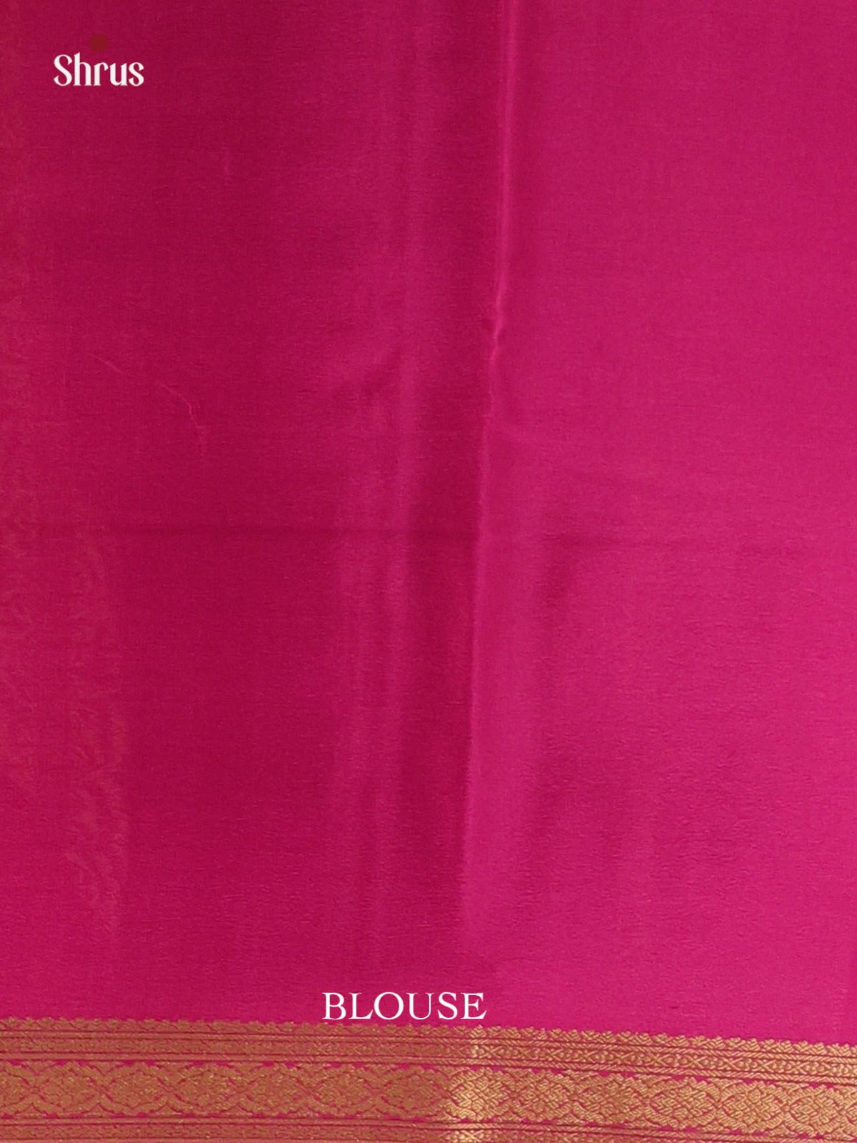 Cream & Majenta - Mysore Silk Saree - Shop on Shrus.com