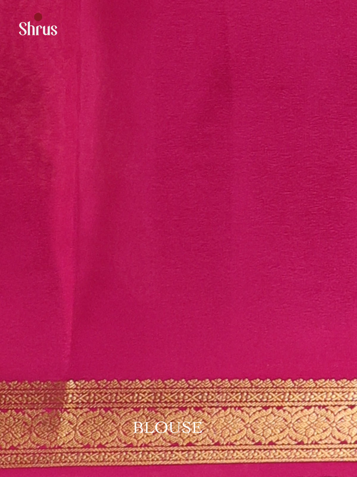 Peach & Majenta - Mysore Silk Saree - Shop on Shrus.com