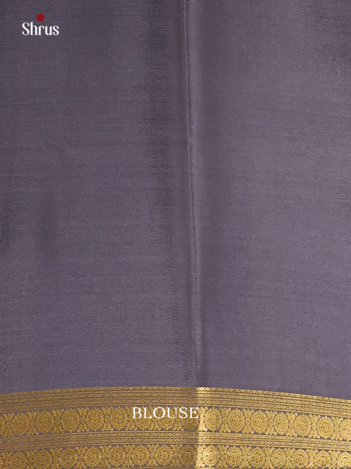 Pastel Blue & Grey - Mysore Silk Saree - Shop on Shrus.com