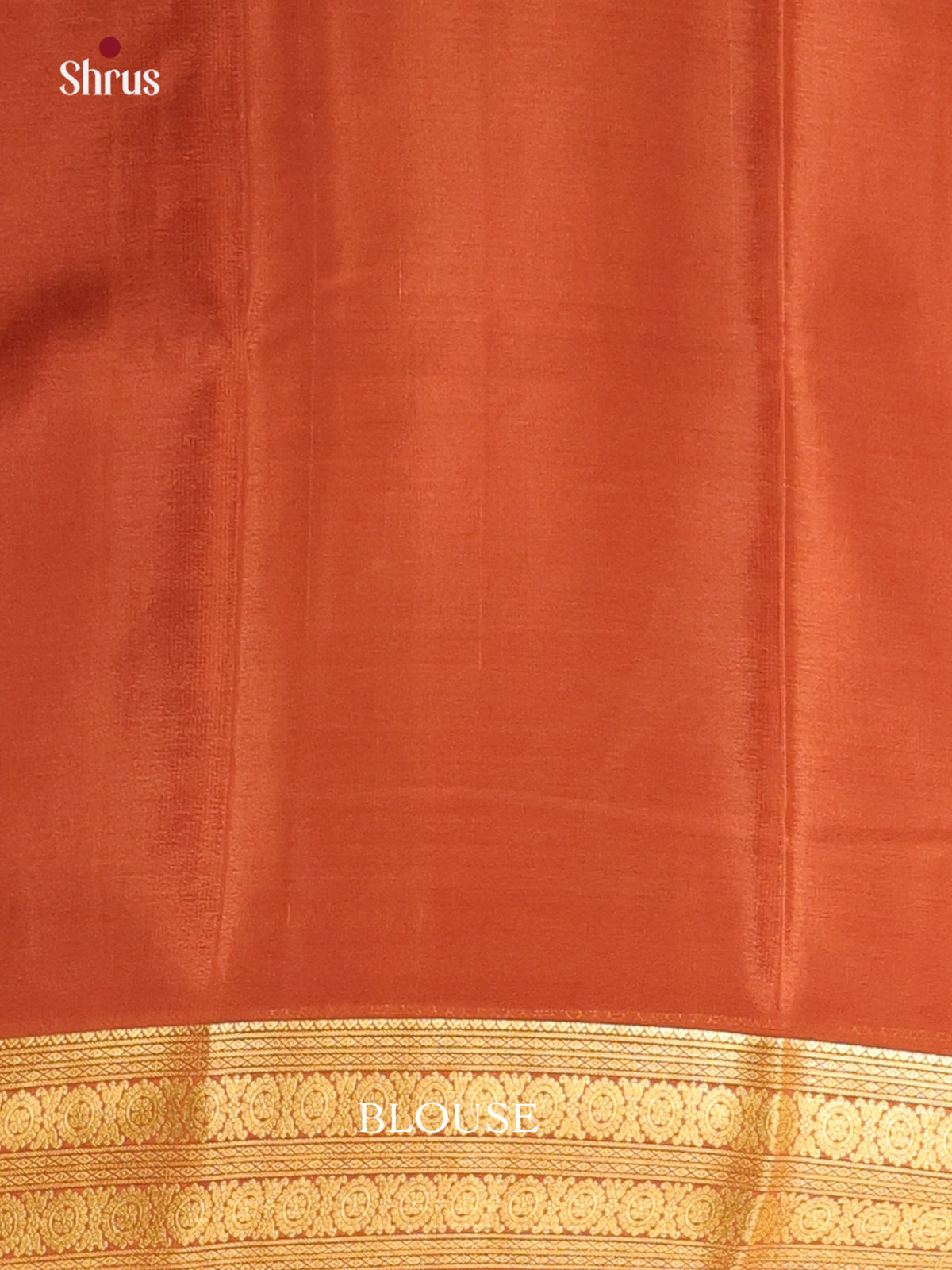 Cream & brick - Mysore Silk Saree - Shop on Shrus.com