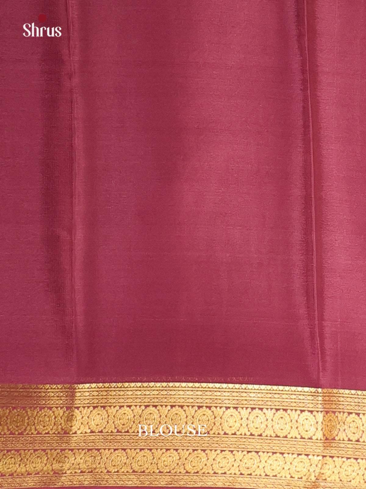 Grey & Maroon - Mysore Silk Saree - Shop on Shrus.com