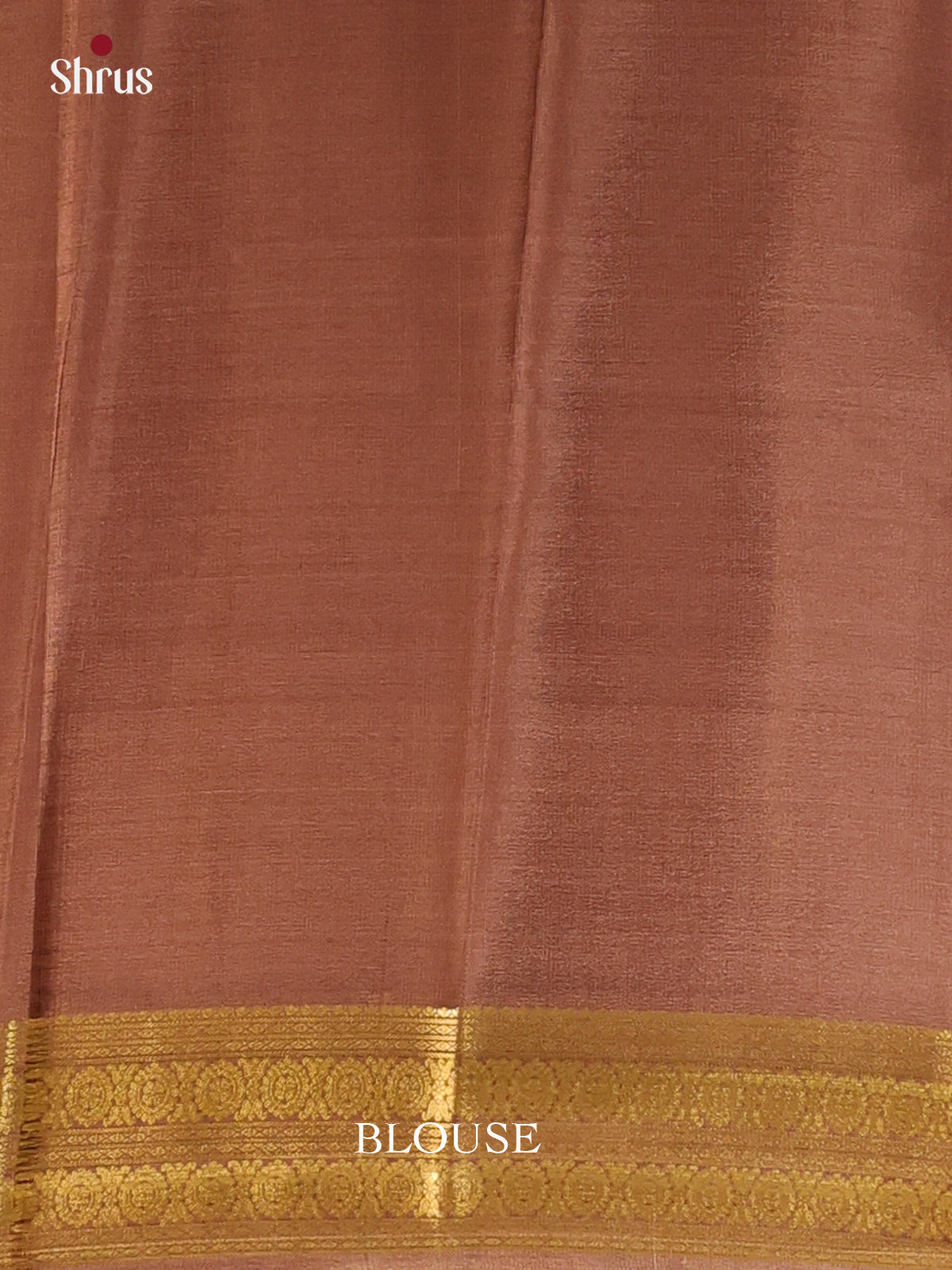 Cream & Brown - Mysore Silk Saree - Shop on Shrus.com
