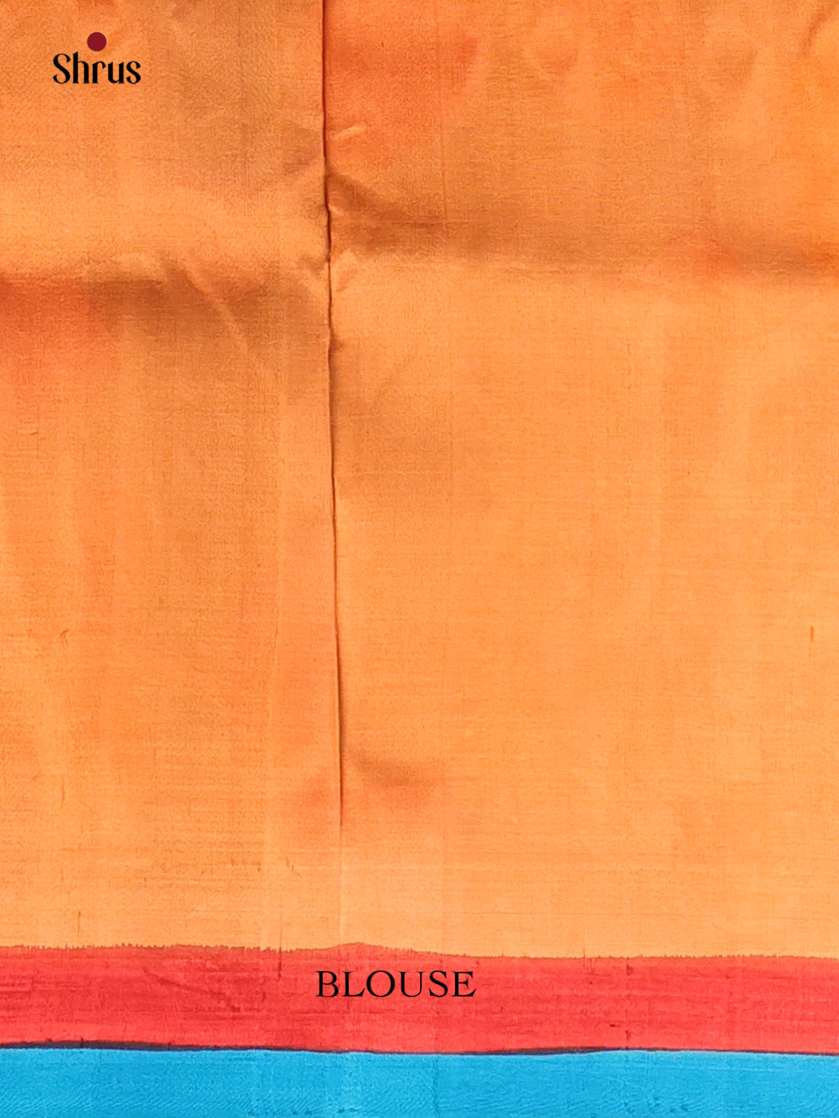 Orange & Teal - Murshidabad Silk Saree-2