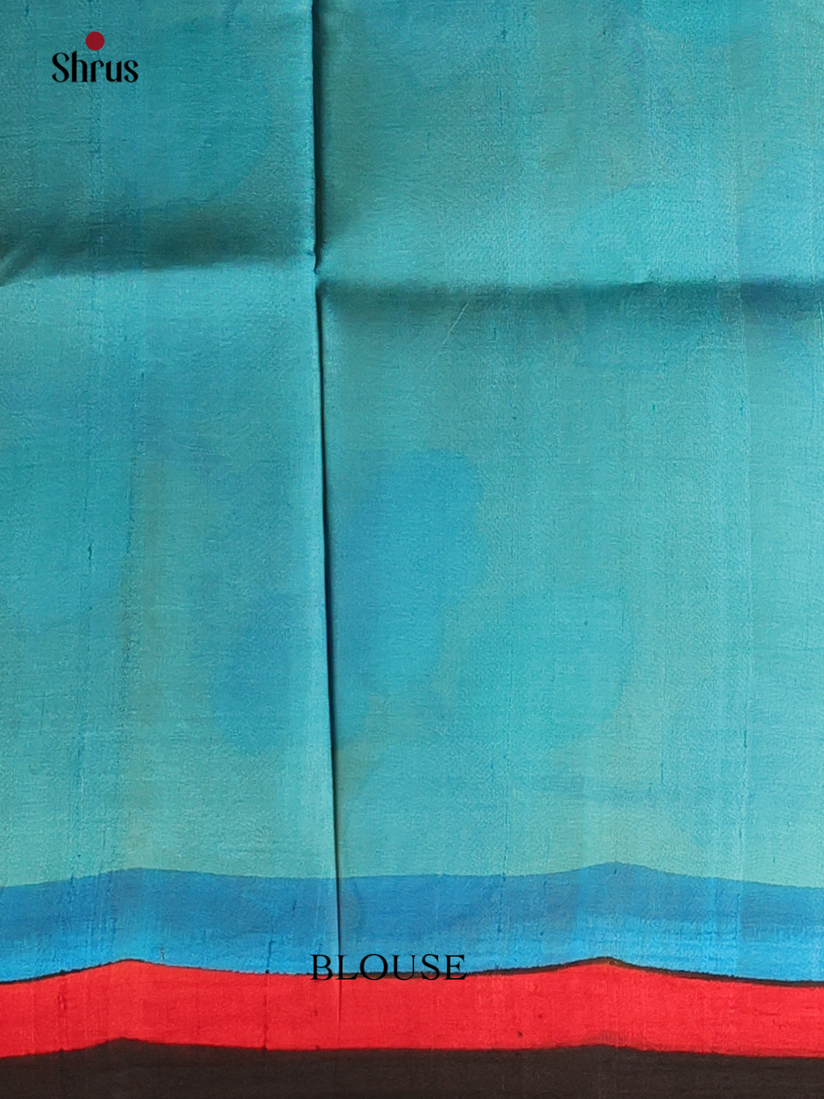 Blue & Yellow - Murshidabad Silk Saree-2