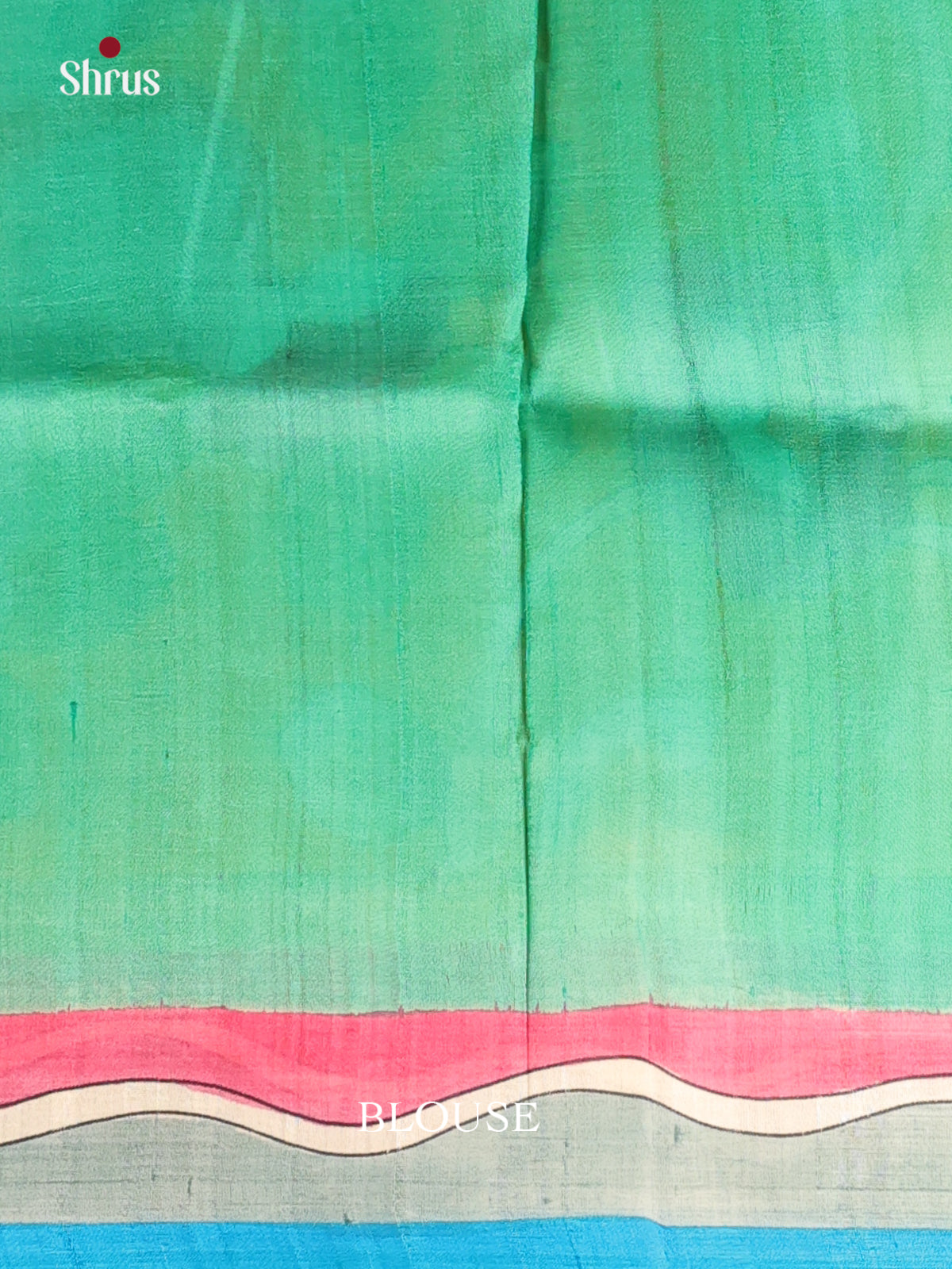 Green & Yellow - Murshidabad Silk Saree-2