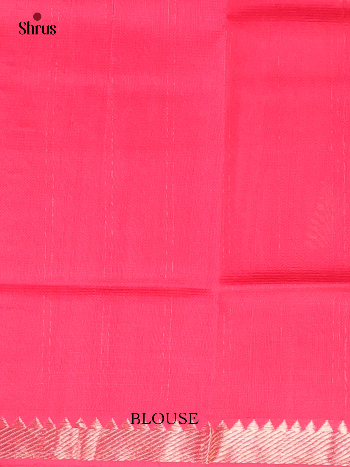 Reddish Pink(single Tone)- Mangalagiri silkcotton Saree - Shop on Shrus.com